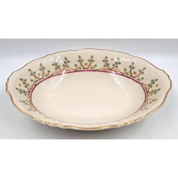 Syracuse Pendleton Federal 10" Oval Vegetable Serving Bowl Gold Trim 1949-1966 - Picture 3 of 4